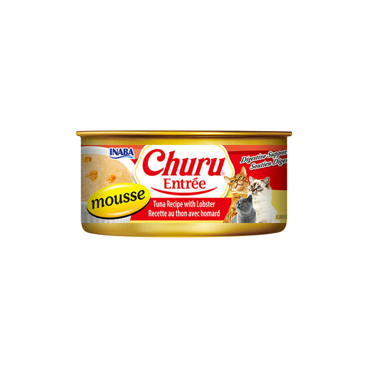 INABA Churu Entree Mousse Tuna Recipe with Lobster Cat Canned Food 156g