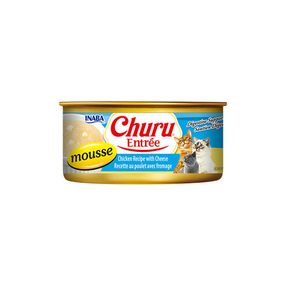 INABA Churu Entree Mousse Chicken Recipe with Cheese Cat Canned Food 156g