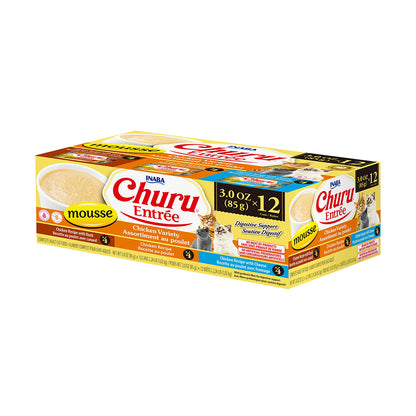 INABA Churu Entree Mousse Chicken Variety Pack Cat Canned Food 85g x 12