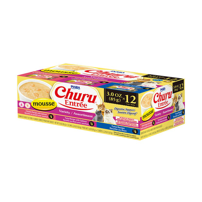 INABA Churu Entree Mousse Variety Pack Cat Canned Food 85g x 12