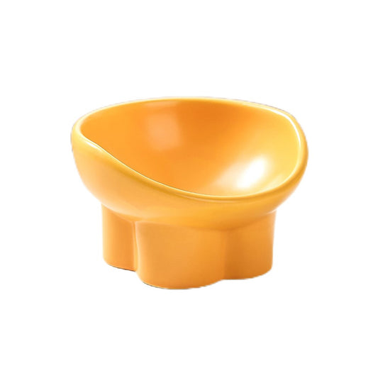 Standing Beveled Ceramic Pet Bowl 250ml