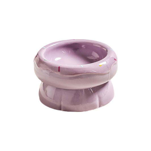 Split Ceramic Donut Pet Bowl 240ml & 280ml