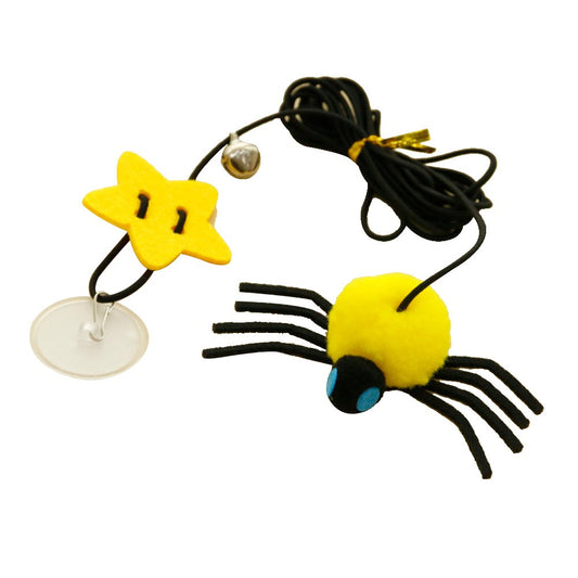 Cartoon Spider With Elastic Swing & Catnip Ball Cat Toy
