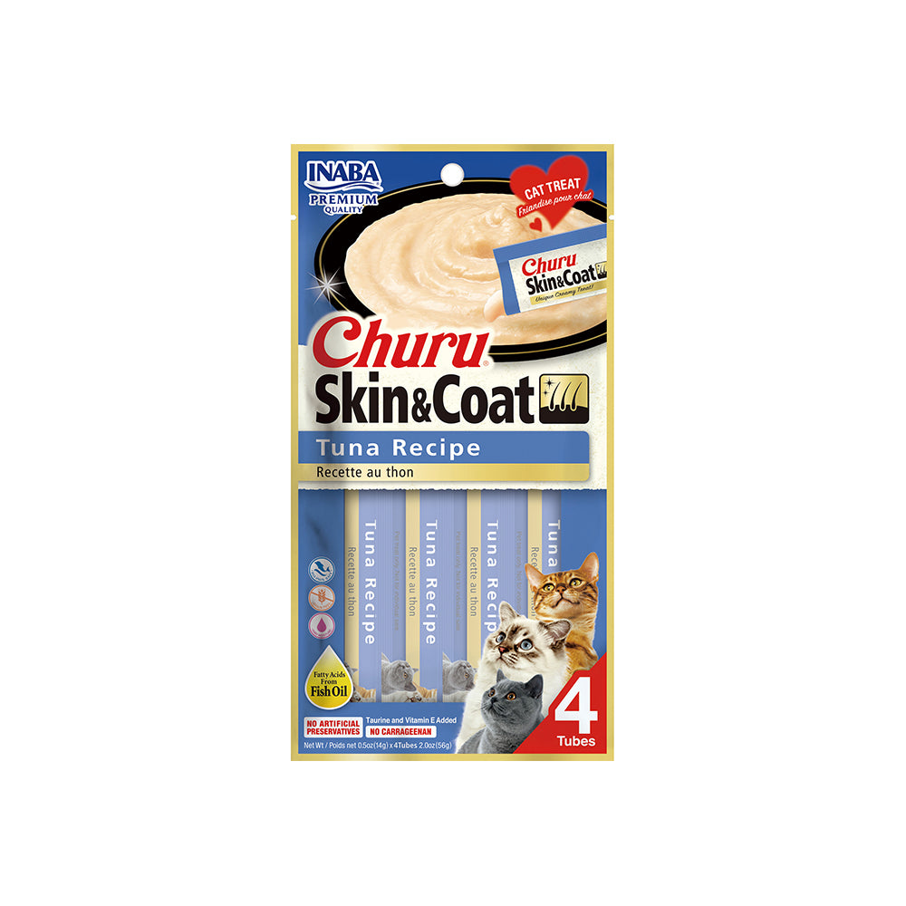 INABA Churu Skin & Coat Tuna 56g  (14g x 4) USA-671