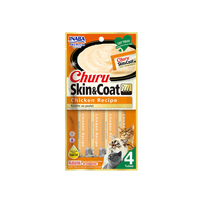 INABA Churu Skin & Coat Chicken 56g  (14g x 4) USA-672