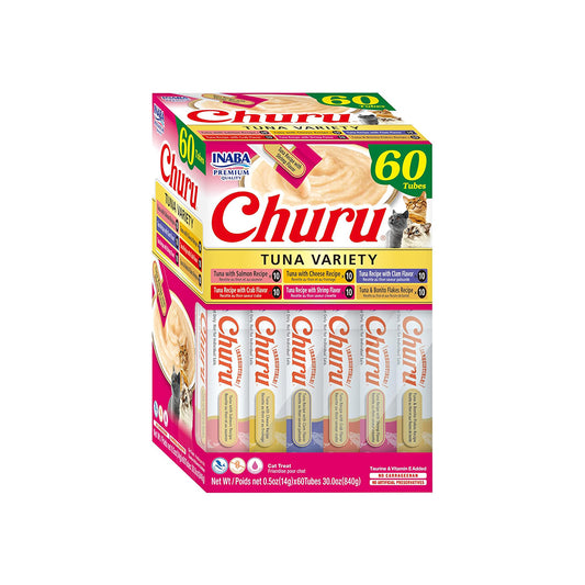 INABA Churu Tuna Variety Box Cat Treats 14gx60pcs