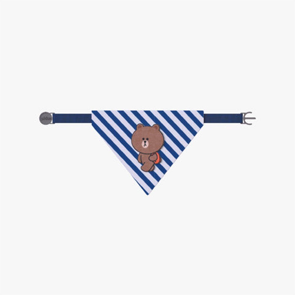 PIDAN Bow Tie Cat Collar-Line Friends Brown Bear