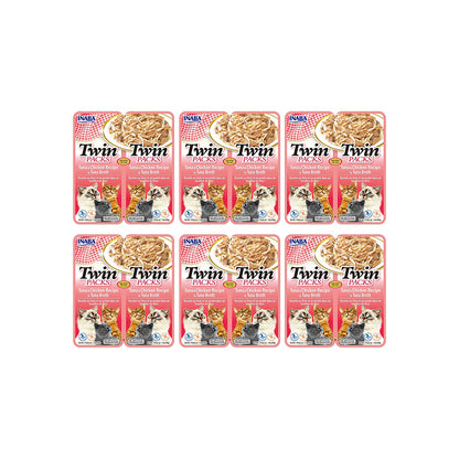 INABA Twin Packs Tuna with Chicken in Tuna Flavored Broth Cat Treats 2x40g