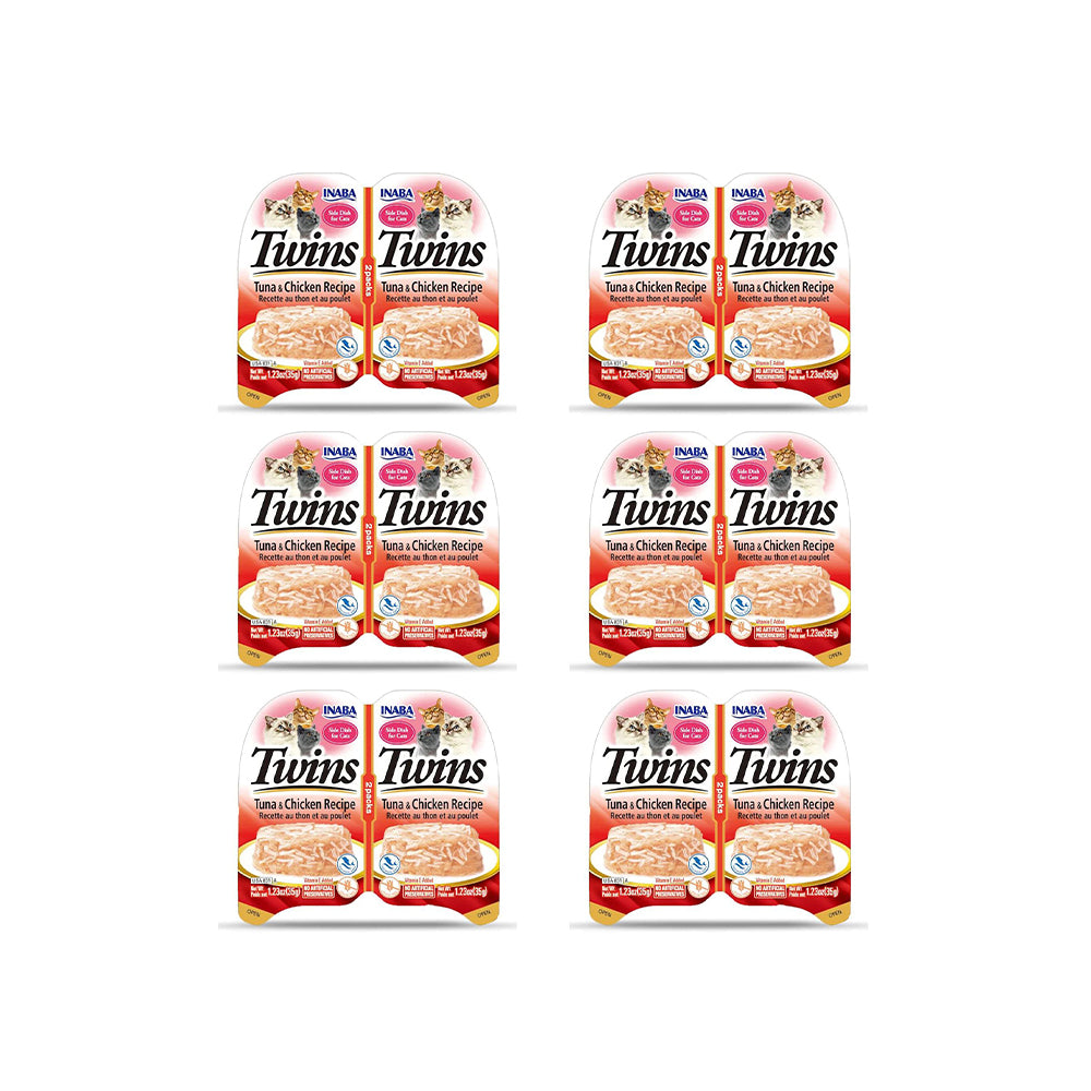 INABA Twins Tuna & Chicken Recipe Cat Treats 2x35g