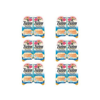 INABA Twins Tuna & Chicken with Scallop Recipe Jelly Cat Treats 2x35g