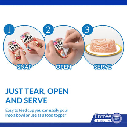 INABA Twins Tuna & Chicken With Salmon Recipe 70g (35g x 2) USA-834