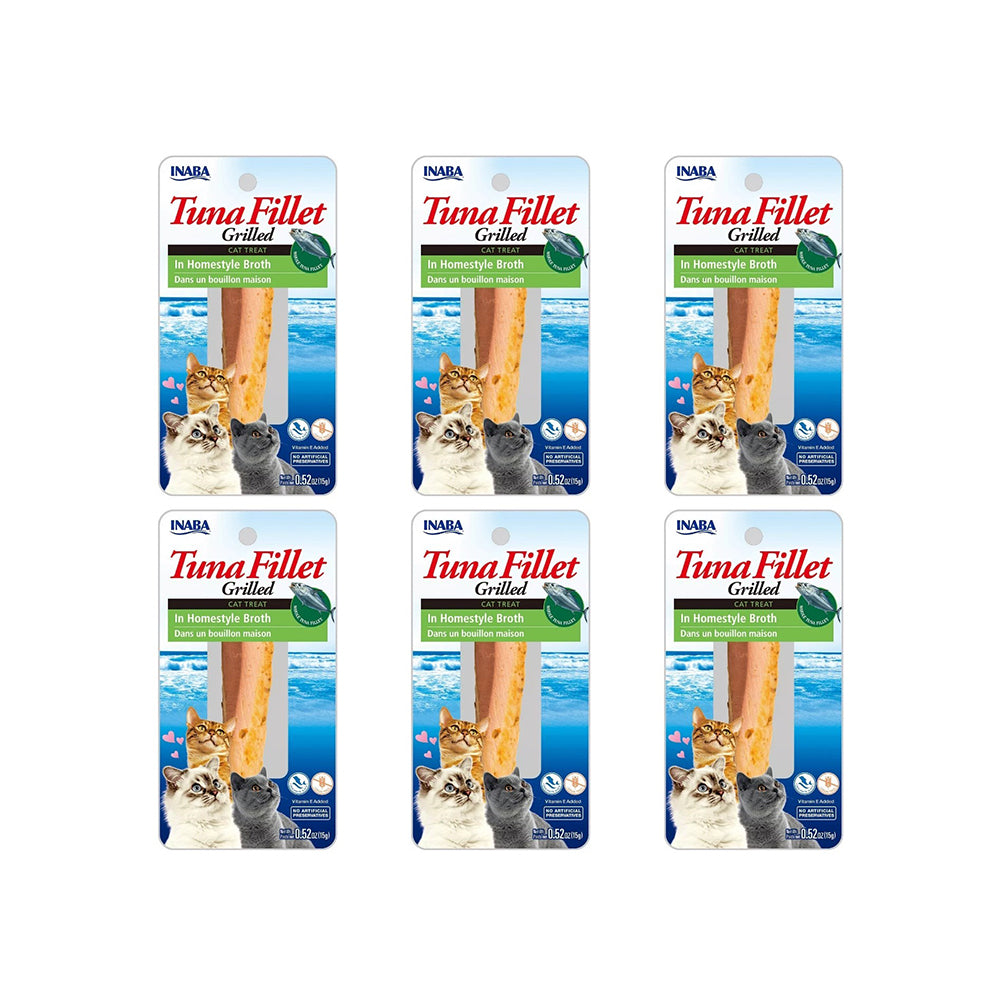 INABA Grilled Tuna Fillet In Homestyle Broth Cat Treats 15g