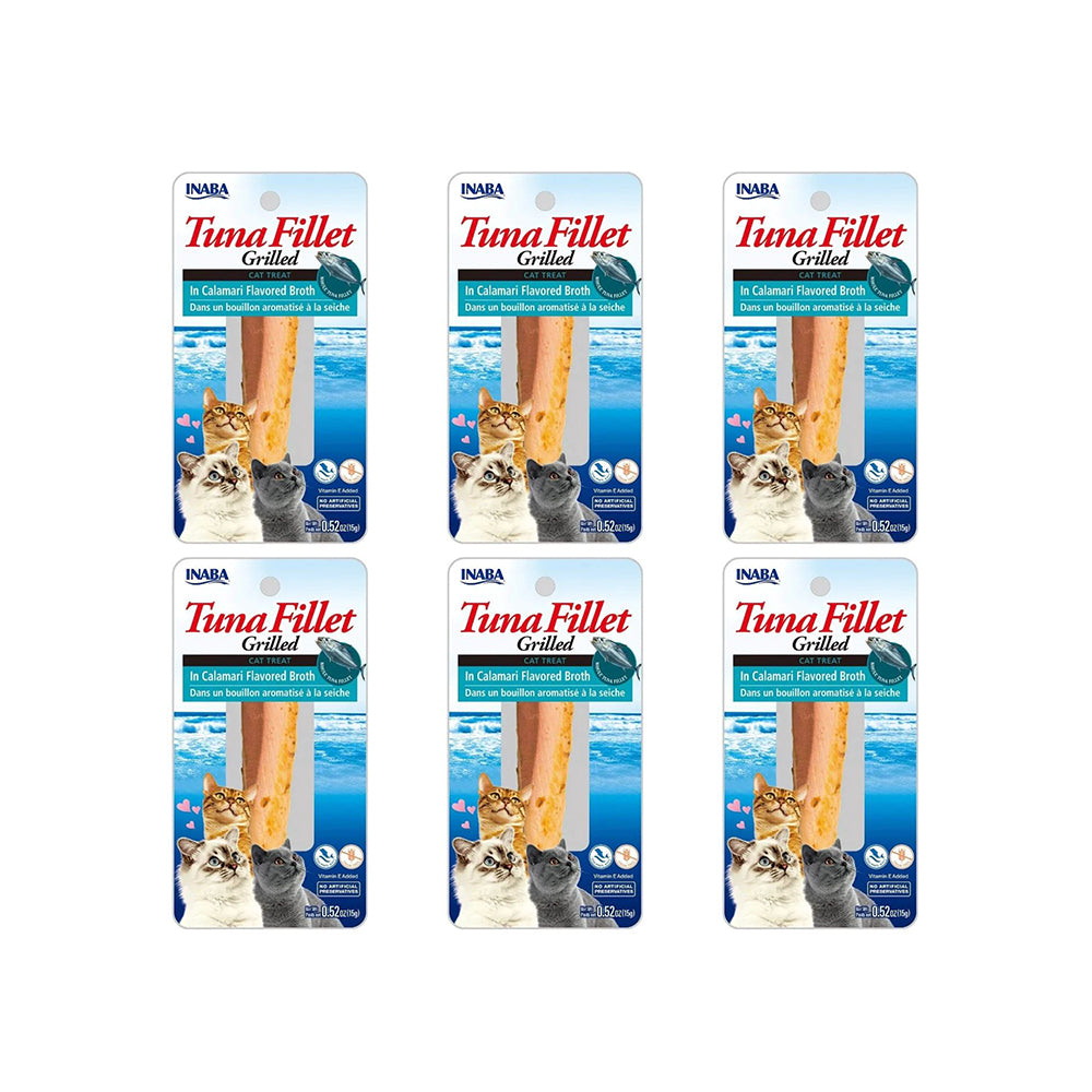 INABA Grilled Tuna Fillet In Calamari Flavored Broth Cat Treats 15g