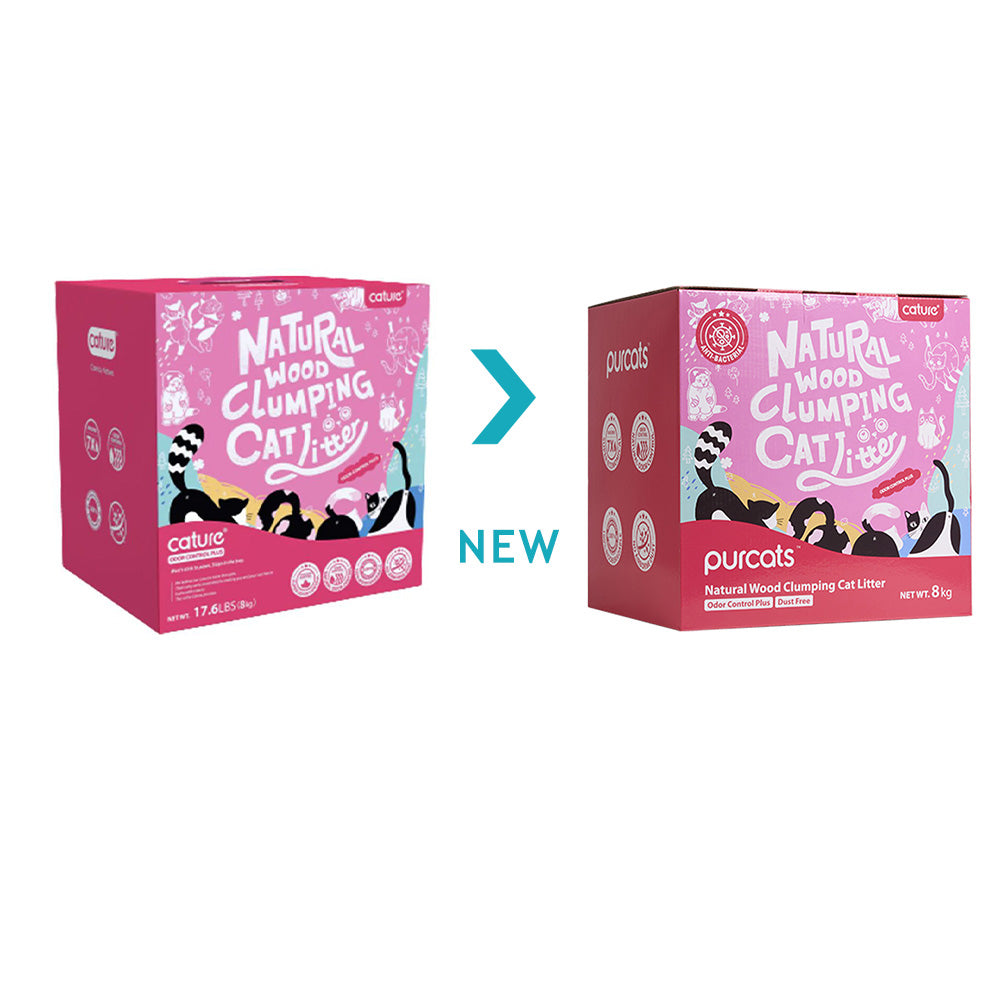 CATURE Odour Control Plus Wood Clumping Cat Litter 8kg