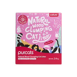 CATURE Carbon Odour Control Plus Wood Clumping Cat Litter 2.4kg/6L