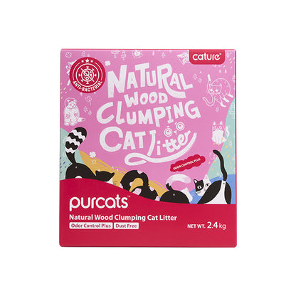 CATURE Carbon Odour Control Plus Wood Clumping Cat Litter 2.4kg/6L