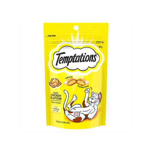 【EXP-22/04/2026】TEMPTATIONS Snacks Tasty Chicken Cat Treats 85g