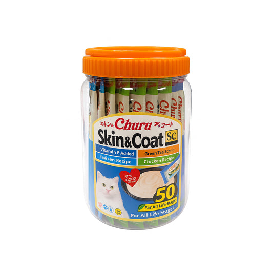 INABA Churu Skin & Coat Varieties 700g (14g x 50 ) USA-657T