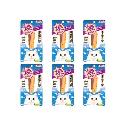 CIAO Grilled Tuna In Scallop Flavor Broth Cat Training and Reward Treats 15g