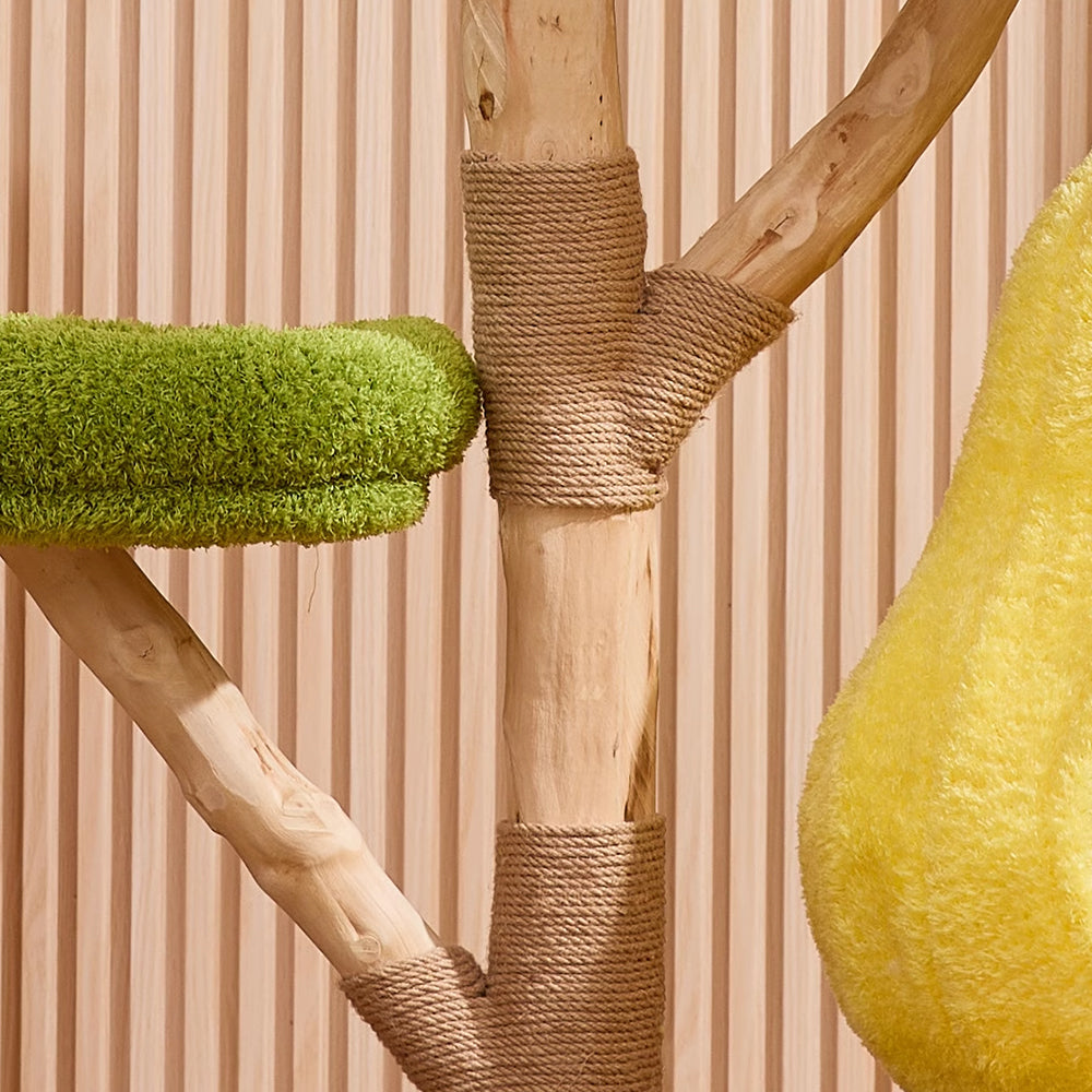 CMISSTREE Three-Level Cat Tree Wth Pear-Shaped Hammock And Cat House