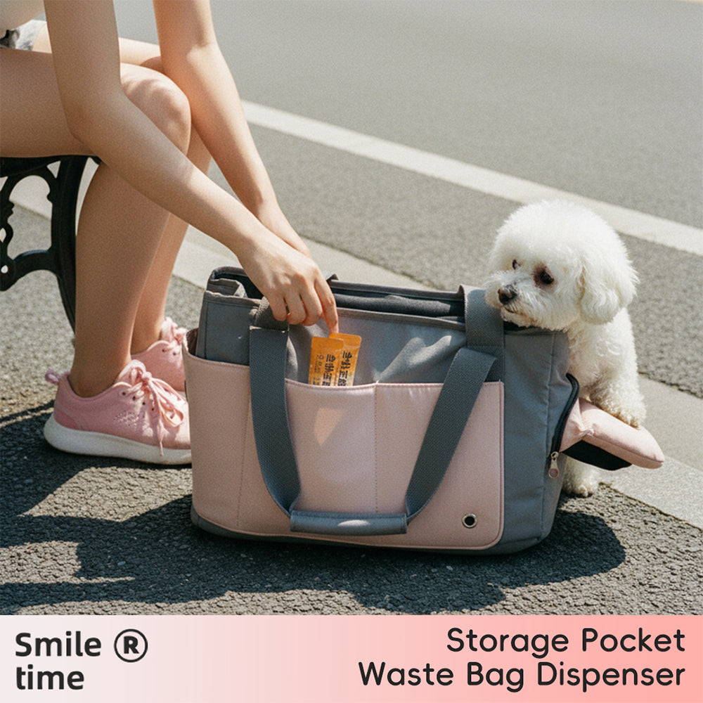 SMILE TIME Ergonomic Head-Out Pet Carrier 40x25x17.5cm