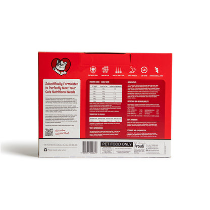 PROUDI Premium Frozen Red Combo Raw Cat Food 1.08kg