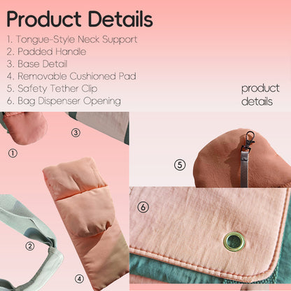 SMILE TIME Ergonomic Head-Out Pet Carrier 40x25x17.5cm