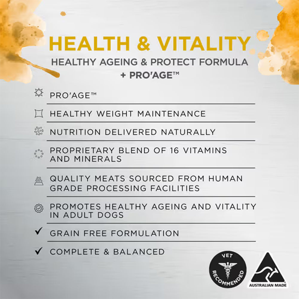 IVORY COAT Inspired By Raw Health & Vitality Wet Dog Food 100g x 9