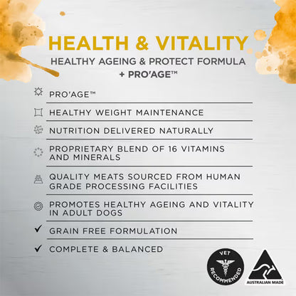 IVORY COAT Inspired By Raw Health & Vitality Wet Dog Food 100g x 9