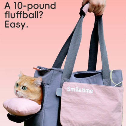 SMILE TIME Ergonomic Head-Out Pet Carrier 40x25x17.5cm