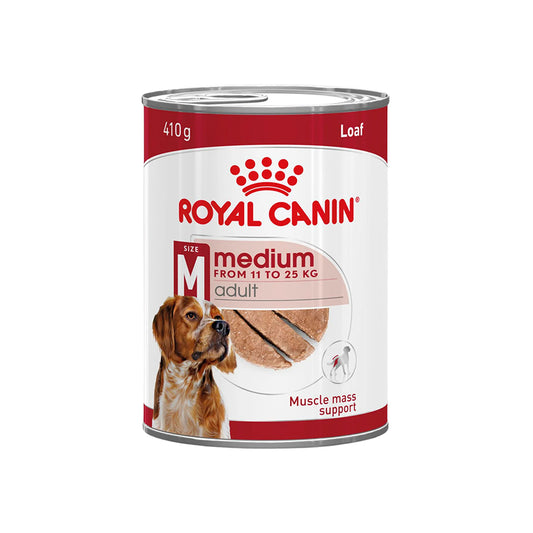 ROYAL CANIN Medium Adult Loaf Wet Dog Food 410gx12