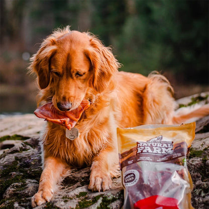 NATURAL FARM Pig Ears Crunchy Natural 8 Count Dog Treats — product