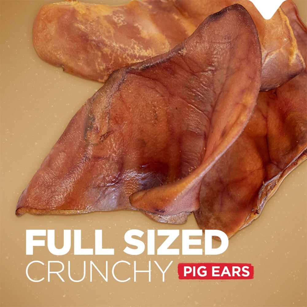 NATURAL FARM Pig Ears Crunchy Natural 8 Count Dog Treats — product