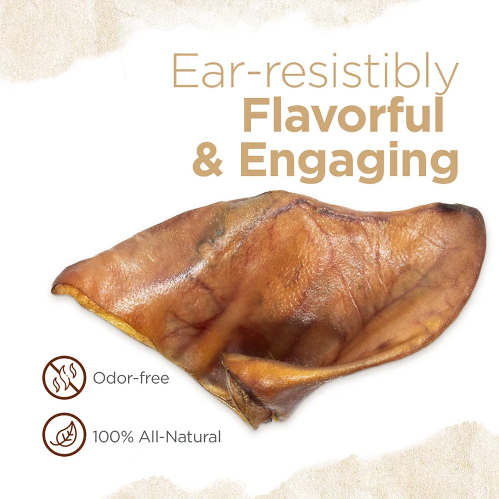 NATURAL FARM Pig Ears Crunchy Natural 8 Count Dog Treats — product