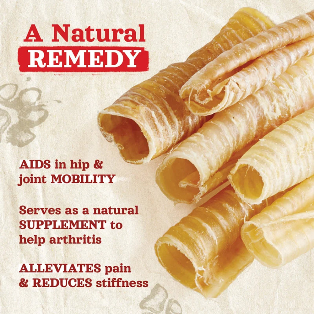NATURAL FARM Beef Trachea Chews 3"/12 Count Dog Treats — product