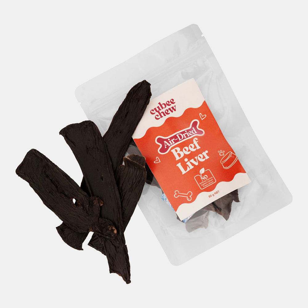 Cubee Chew Air-Dried Beef Liver Dog Treats 80g — view 2