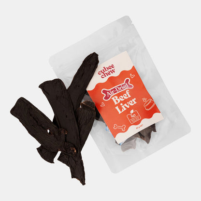 Cubee Chew Air-Dried Beef Liver Dog Treats 80g — view 2