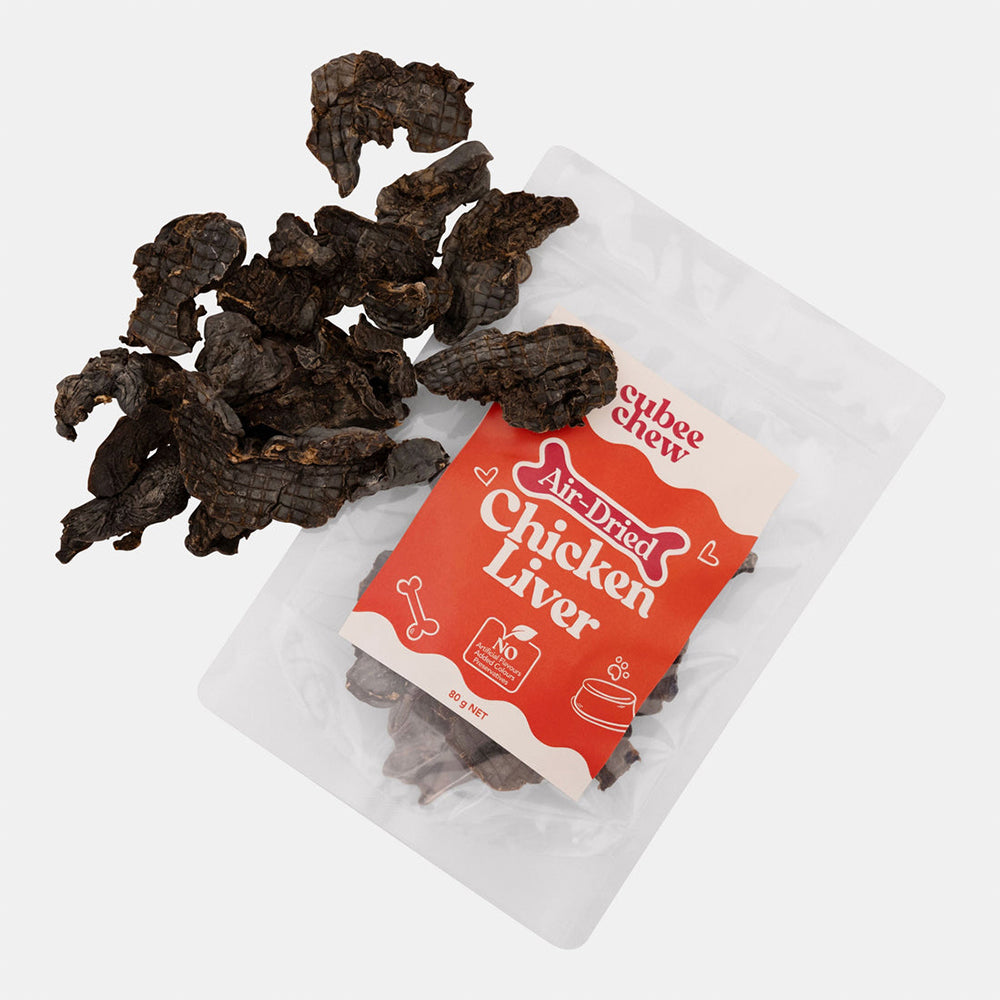 Cubee Chew Air-Dried Chicken Livers Dog Treats 80g — view 2