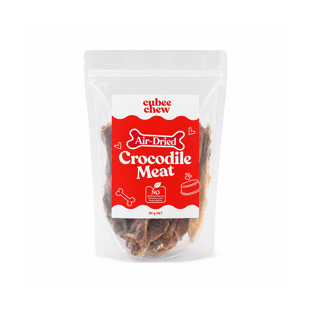 Cubee Chew Air-Dried Crocodile Meat Dog Treats 80g