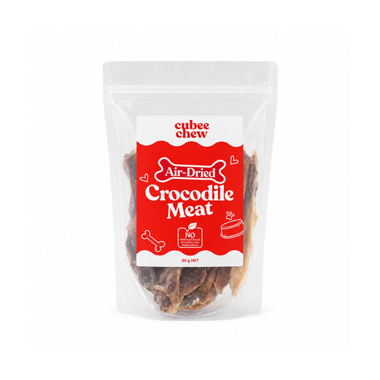 Cubee Chew Air-Dried Crocodile Meat Dog Treats 80g