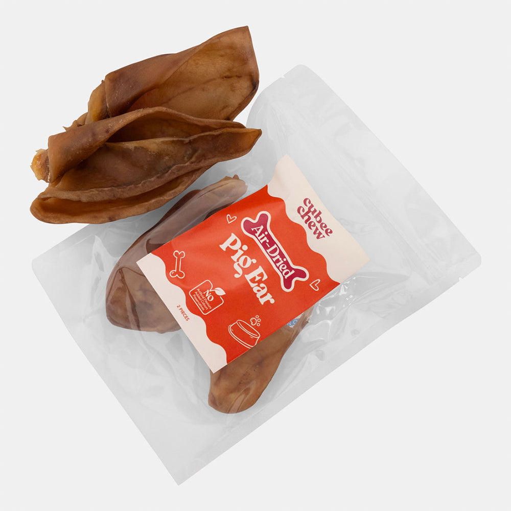 Cubee Chew Air-Dried Pig Ear Dog Treats 2pcs — view 2