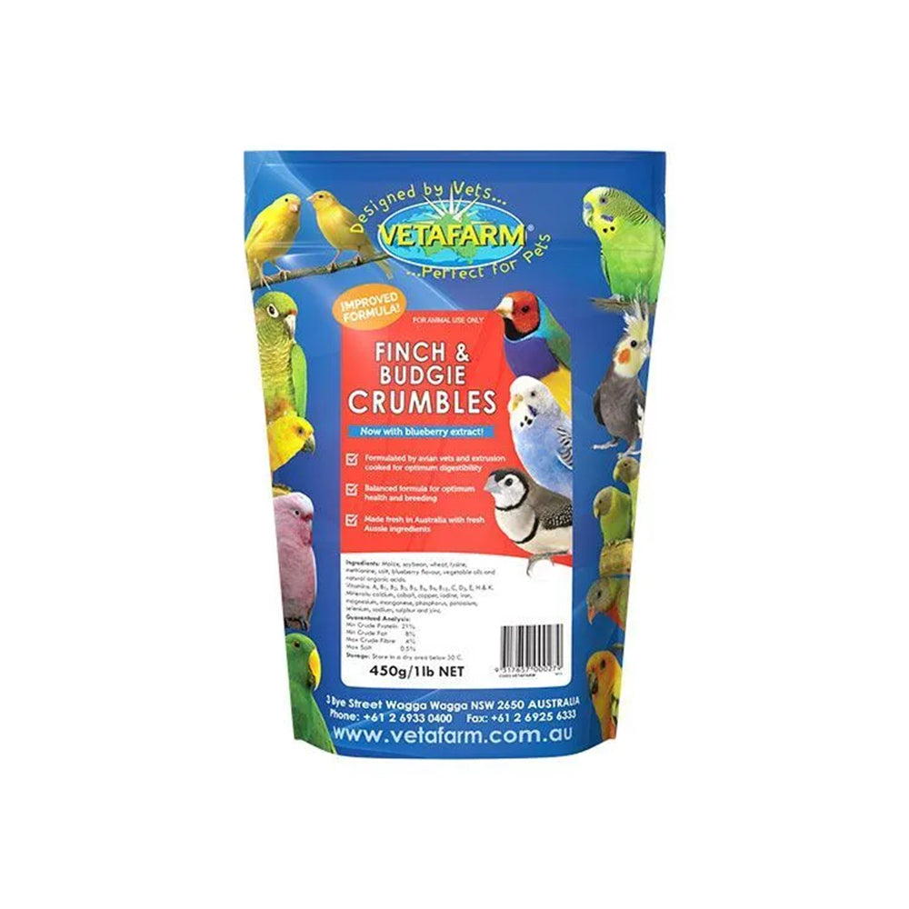 VETAFARM Finch and Budgie Crumbles Bird Food