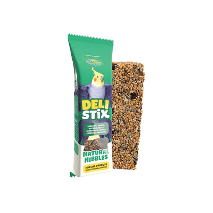 VETAFARM Deli Stix Natural Nibbles Small Parrot Bird Treat 100g