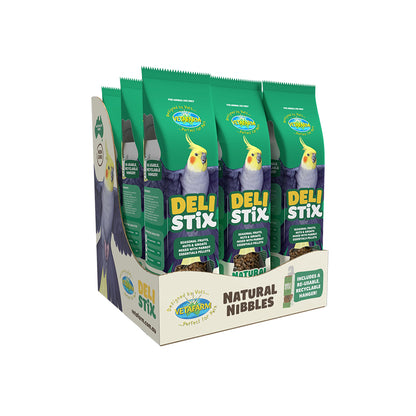 VETAFARM Deli Stix Natural Nibbles Small Parrot Bird Treat 100g