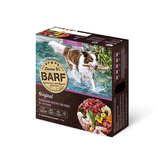 Doctor B's BARF Kangaroo All Life Stages Frozen Raw Dog Food 12 x 227g