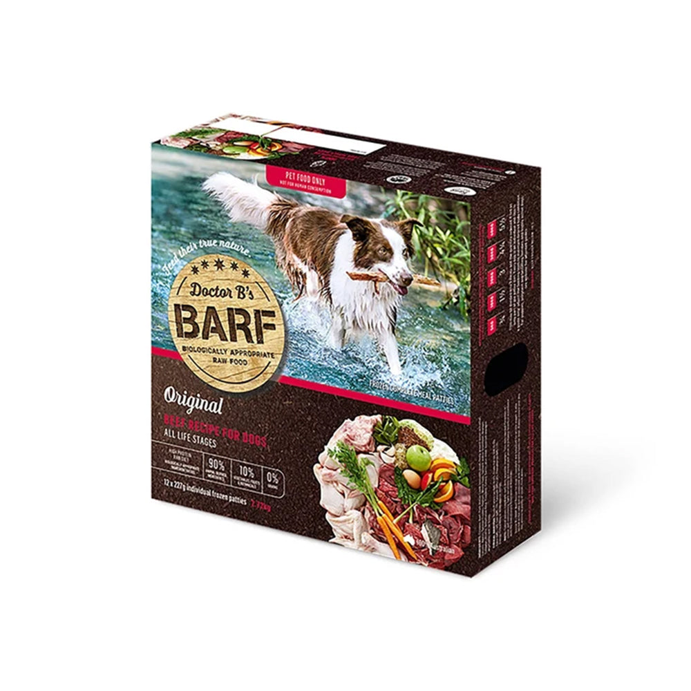 Doctor B's BARF Beef All Life Stages Frozen Raw Dog Food 12 x 227g
