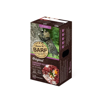 Doctor B's BARF Kangaroo Frozen Raw Cat Food 12 x 115g