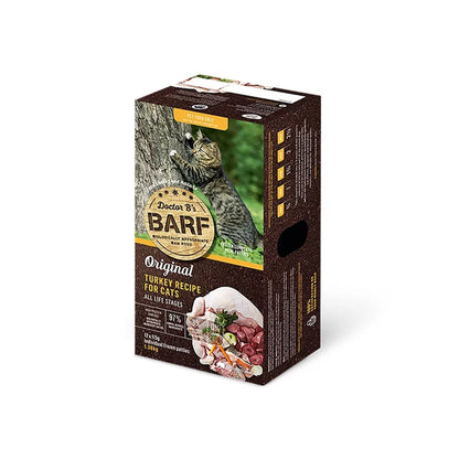 Doctor B's BARF Turkey Frozen Raw Cat Food 12 x 115g