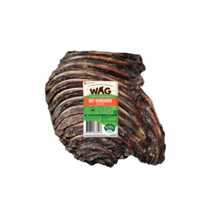 WAG Kangaroo Rib Rack Natural Dried Single Dog Treat