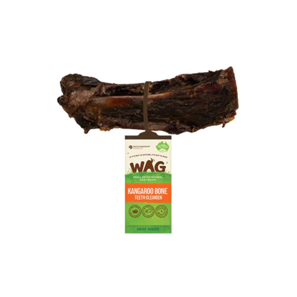 WAG Kangaroo Teeth Cleanser Bone Natural Dried Single Dog Treat